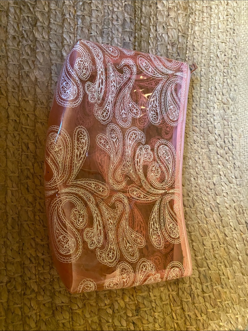 Pink makeup bag